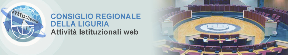 header:Consiglio Regionale della Liguria - Attività istituzionali web